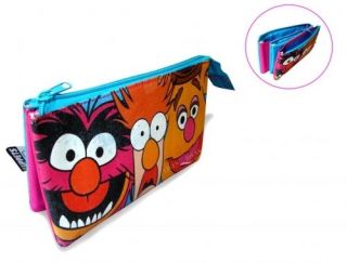 NEW THE MUPPETS 3 POCKET PENCIL CASE STATIONERY GIFT