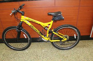 2005 Specialized XC FSR Full Suspension Mountain Bike Large Yellow