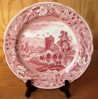 Spode England Archive Traditions Red Lucano 10 3/8 Dinner Plate 