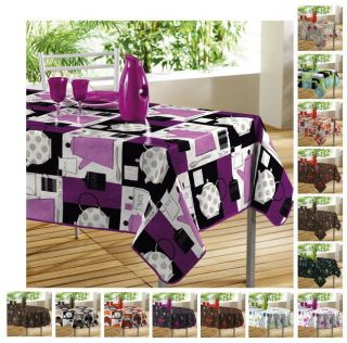 Extra Large Oilcloth Quality PVC Tablecloth Rectangular Oval 8 10 