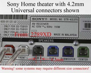 sony speaker connectors in TV, Video & Home Audio