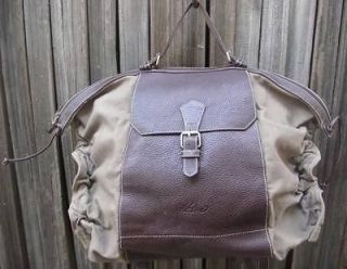   Canvas & Leather XL Travel Backpack Rucksack Duffle BaG Military Style
