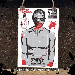 10 Large18x24 Assorted Zombie Paper Silhouette shooting target