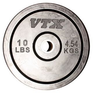 Troy VTX 10lb Bumper Plates (Pair)   Solid Rubber, Steel Insert