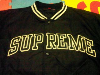 Supreme Varsity Jacket Black Size L
