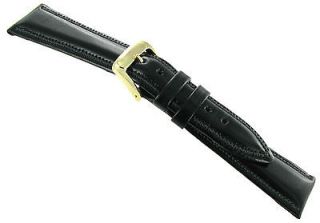 18mm Speidel Water Resistant Royal English Leather Black Watch Band X 