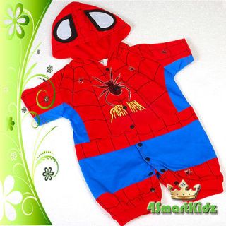 LIMITED OFFER Spiderman Hero Baby Fancy Party Costumes Outfit Size 2 