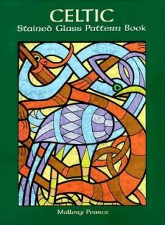 Celtic Stained Glass Pattern Book by Mallory Pearce 1998, Paperback 
