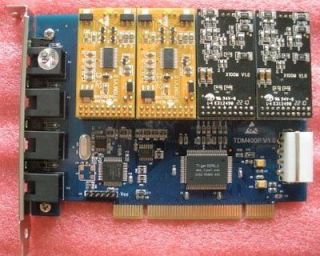 NEW TDM400P card with 2 FXO + 2FXS Asterisk Trixbox