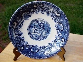 BLUE PLAYTIME BARRATTS OF STAFFORDSHIRE ENGLAND SAUCER