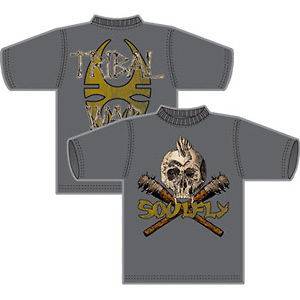 New Soulfly Tr​ibal War Charcoal Grey Medium T shirt