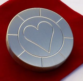 Stainless Steel, Round ,Poker Card Protector, Card Guard, Paper Weight 