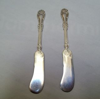   Rodgers Silverplate 1901 Hanover Pattern. Set of 2 Butter Spreaders