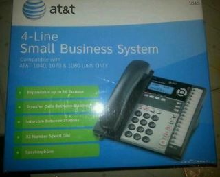 AT&T 4 line small business system w/ digital answering and intercom 