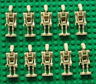 LEGO Star War LOT 10 BATTLE DROID Minifig Minifigure Mini Figure 7662 