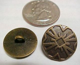   Bronze Medieval Buttons, Gothic Sewing .700 Steampunk Clothing Italy