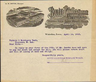   Iowa 1910 Bovee Grinder Furnace Works,Feed Steamers Farm Boiler, Mills