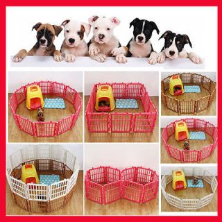   Pet Pen Dog Cat Rabbit Kennel Fence Cage Easy Assembly Washable