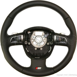   RS3 8P DSG Leather Steering Wheel w Gear Paddles Shifters *BRAND NEW