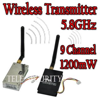   9Channel 1200mW FPV Wireless AV Audio &Video Transmitter & Receiver