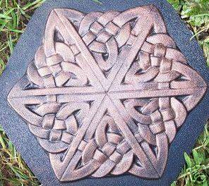 NEW plaster,concre​te,celtic star step stone mold