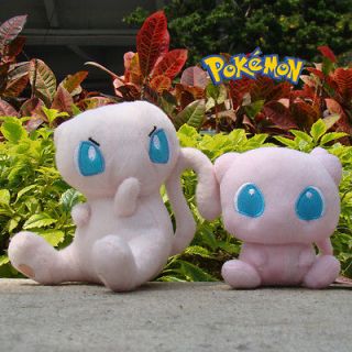 Pokemon Toy 2PCS 4.5 and 6.5 Mew Soft Stuffed Animal Cute Doll Gift