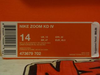 Nike Zoom KD IV Gold Medal kevin durant 4 usa olympic nerf weatherman 