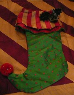 MACKENZIE CHILDS MARZIPAN CHRISTMAS STOCKING,NEW WITH TAG