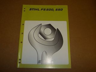 d176] Stihl Service Manual FS500, 550 String Trimmer