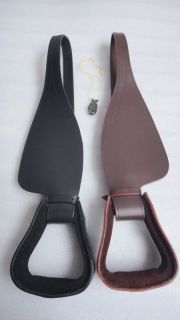 Kids Youth Saddle Replacement Fenders Stirrup Leathers Large Size Pair