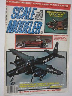 SCALE MODELER DEC 1980 ~ M3 / Mosquito / Ferrari 312 T / A 7D 