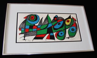 Joan Miro *Original Signed Art (1974) With Certificate of Authenticity 
