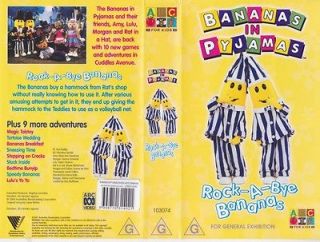 BANANAS IN PYJAMAS DRESS UPS VHS VIDEO PAL~ A RARE FIND