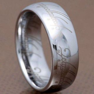   Of The Tungsten Carbide Rings One Ring Style Silver LOTR Mens Jewelry