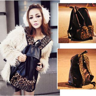   undercoat leopard Skin Punk Style Backpack Bag Women lady Travel