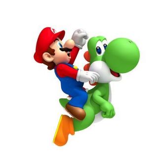 Mario Brothers Mario Riding Yoshi ~ Edible Image Icing Cake 