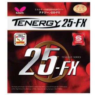 Butterfly Tenergy 25 FX Table Tennis Rubber