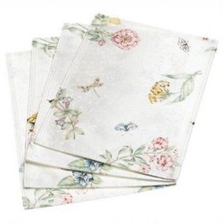 LENOX BUTTERFLY MEADOW PLACEMATS, SET OF 4, NEW