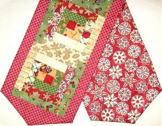  Cutter Patchwork PRE CUT Table Runner Kit CHRISTMAS TRADITIONS Red