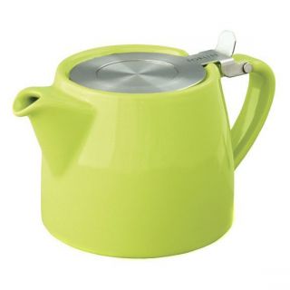 FORLIFE LIME GREEN STUMP TEAPOT WITH TEA INFUSER 16 oz
