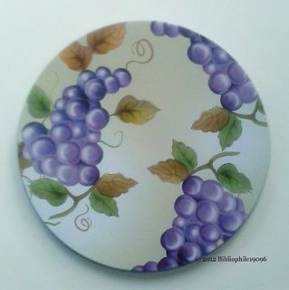   Grapes/Grapevine ROUND STOVE Electric Range Cook Top BURNER COVERS