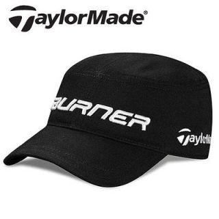 NWT Taylor Made Burner Military Hat Golf Cap Black S/M MSRP $30