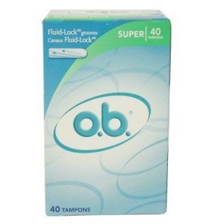 Super Absorbency OB Tampons 40 New in Box