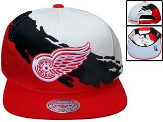 Detroit Red Wings hat SNAPBACK Mitchell & Ness Splash Paint Style ltd 