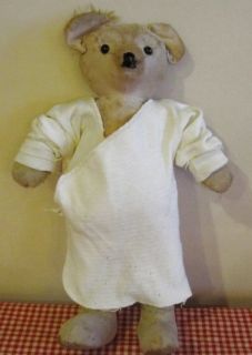 Antique Teddy Summer Bear PLAYED WITH no fur )