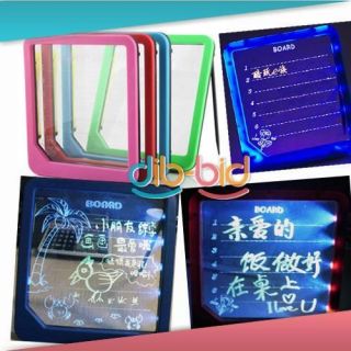 New Glowing LED Light up Message Text Board Light w Pen
