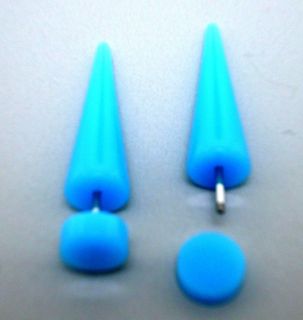   Neon Teal Fake Tapers /Cheater / Illusion Tapers ( 16 gauge Stem