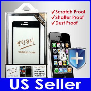   iPhone 4/4S Bulletproof   Shatterproof Tempered Glass Screen Protector