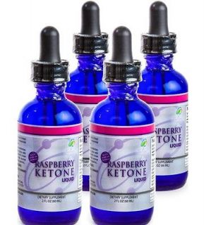 Raspberry Ketone Liquid Diet Drops 4  2oz (8oz total) Keytone Keytones 