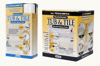  720771 Tough as Tile White Tub & Tile Epoxy Spray on Finish Kit 26ox